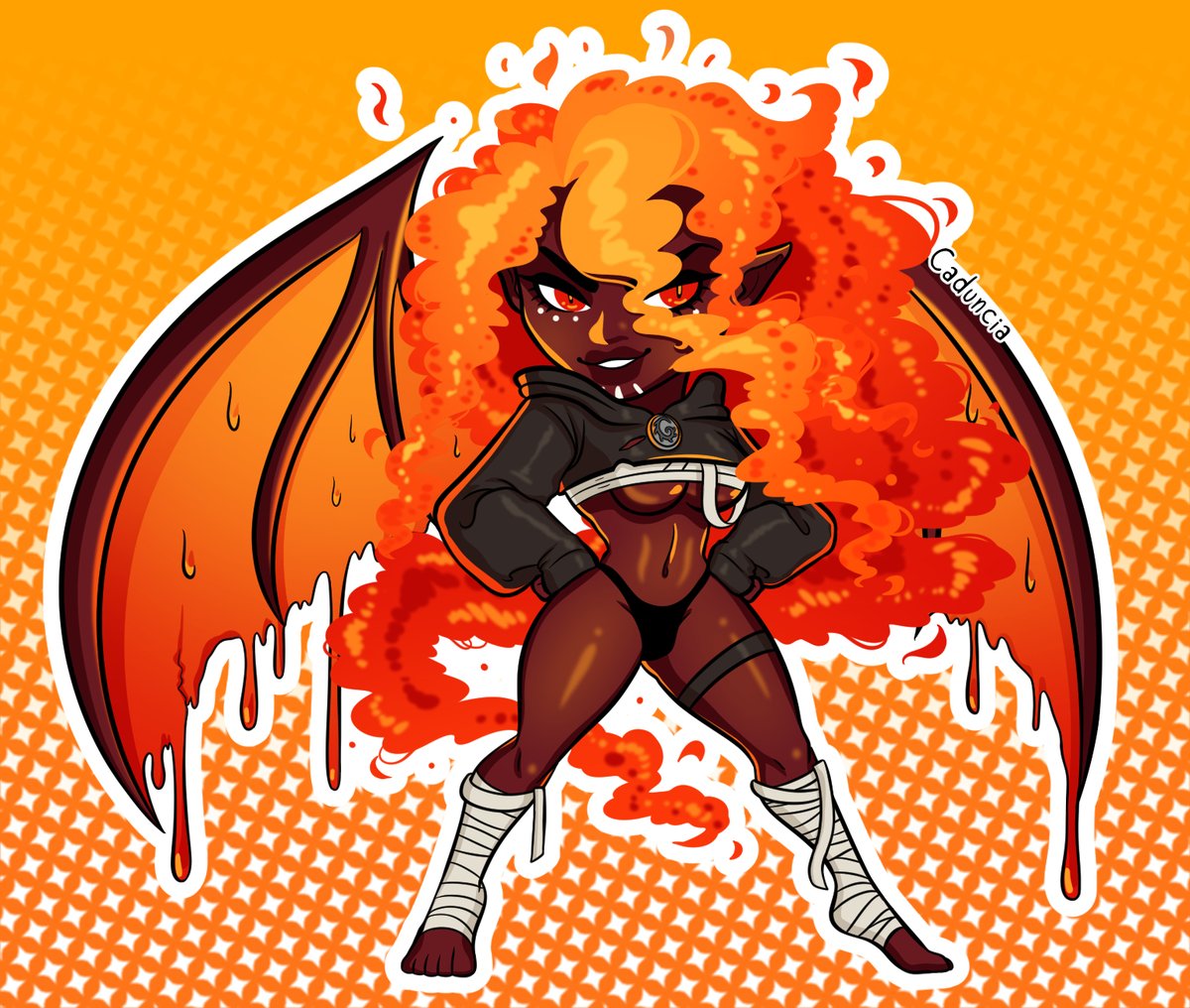 caduncia's tweet photo. Hey guys :J Looking for some art? 
My commissions are open!

Here are some recent comms as examples. Chibis are $20 and Fullbodies are $40! I have more options as well~ DMs open! https://t.co/kO3vfGX5qW