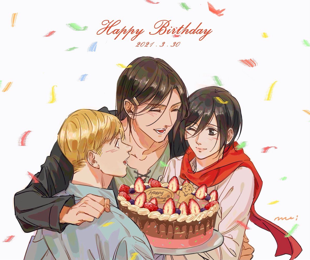 Meijo 生日快乐 我的宝 誕生日おめでとう エレン イェーガー生誕祭21 Meijo 生日快乐 我的宝 誕生日おめでとう エレン イェーガー生誕祭21