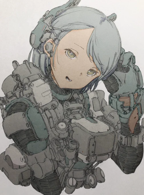 線画と色です。 