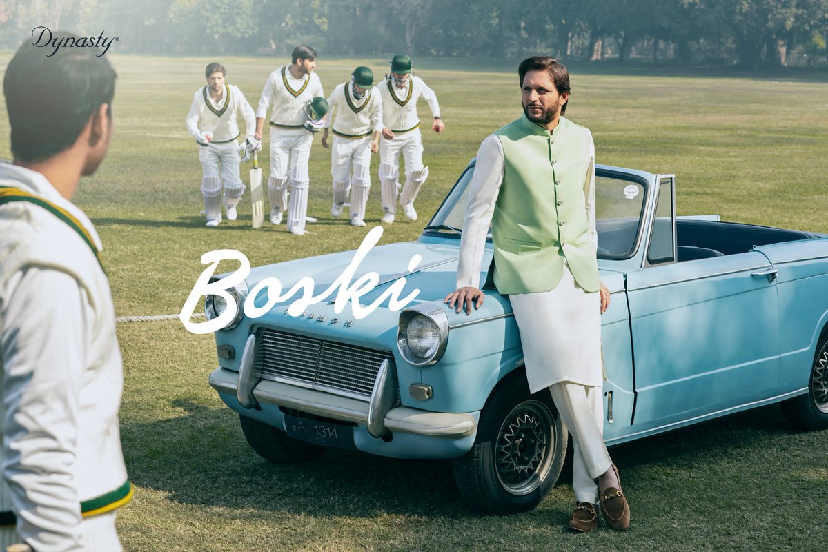 DynastyFabrics's tweet photo. @SAfridiOfficial in our most sought after quality, Dynasty Boski from the Summer ‘21 collection. A champion of all seasons, Boski adds a whole new dimension to the world of durable fabrics. 
Shop now at: https://t.co/k7mh2c74PQ

#Dynastyfabrics #boski #summer21 #ShahidAfridi https://t.co/VOkjTvowTh