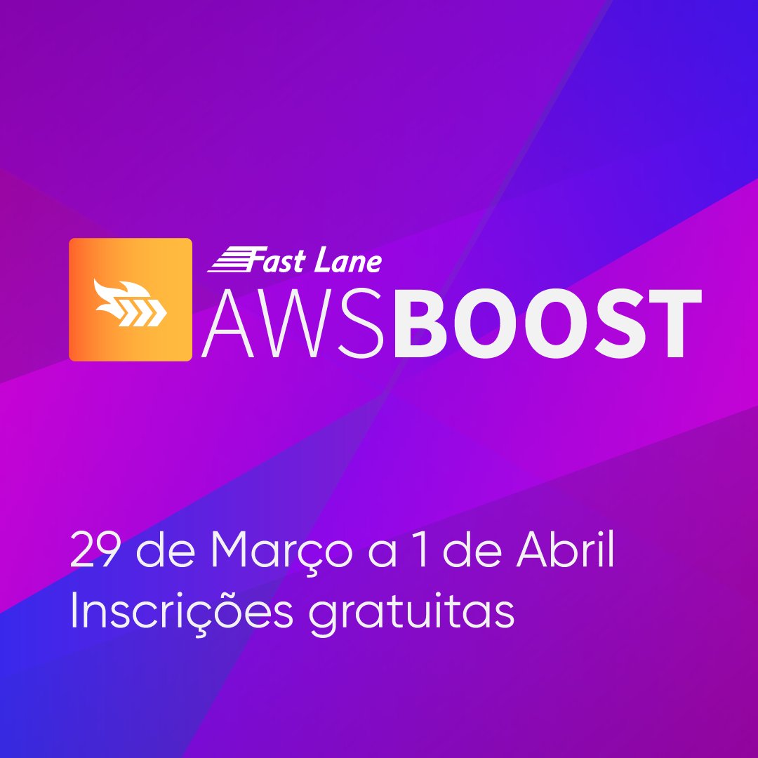 FastLaneBr's tweet image. ✴ Vai começar a Edição 4 do #AWSBoost, do dia 29 de Março a 1 de Abril, das 18h às 20h (horário de Brasília)!

✅ Inscrições: mla.bs/3280fc9f

#fastlane #conectandovocêanovaera #tecnologia #aws #amazonwebservices #awstraining