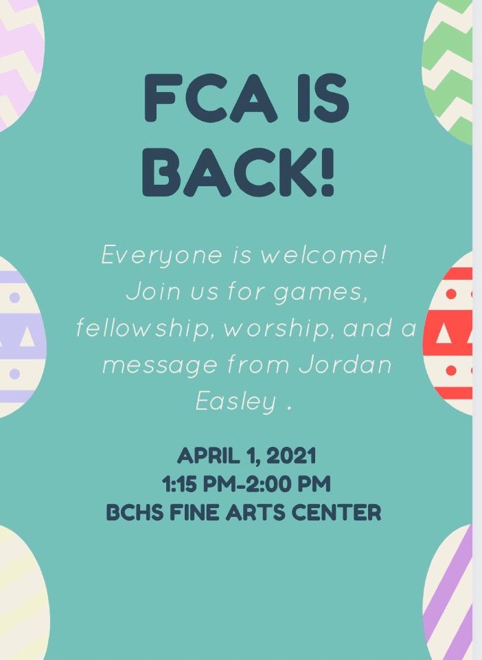 HEY EVERYBODY! WE ARE BACK!
Come hangout with us in the Fine Arts Center on Thursday, April 1st, and hear a great word from <a href="/jordaneasley/">Jordan Easley</a>!