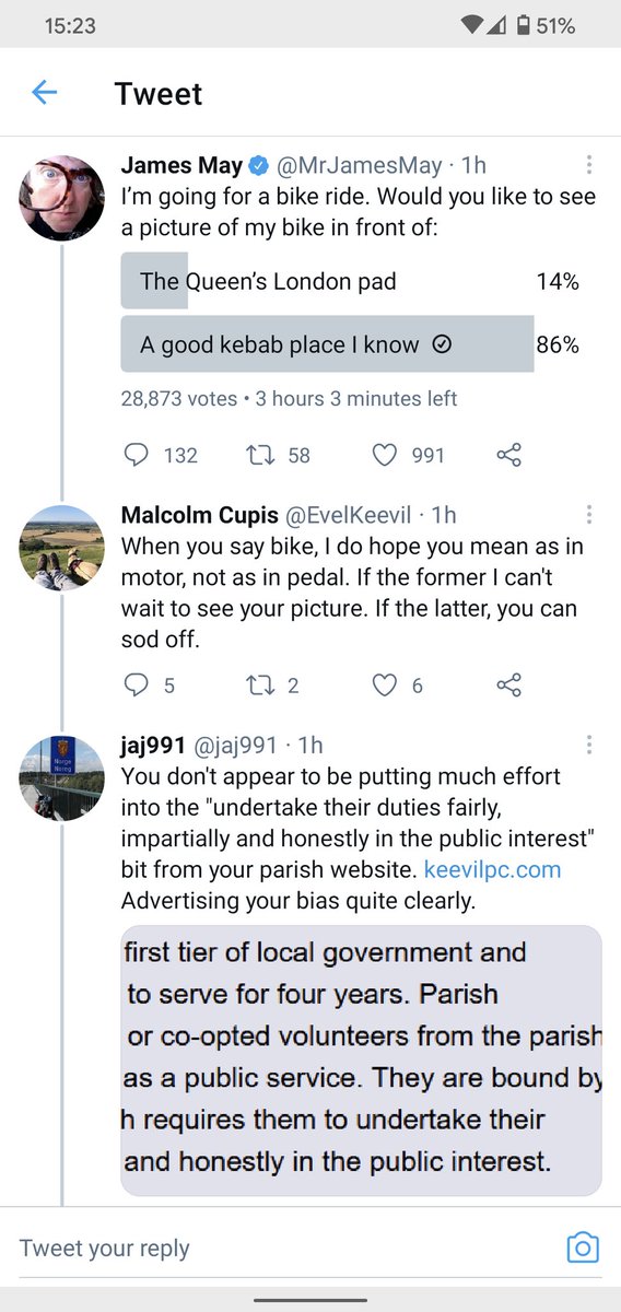 CaptEllioats's tweet photo. @jaj991 @EvelKeevil @MrJamesMay It looks a lot like he's talking about James May's future picture to me. https://t.co/jKlaVJyLzx