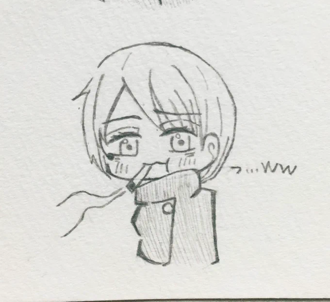 さしす組の笑い方講座☆
高専時代【 家入硝子 】ver＇

こんな感じに笑いそう😙
#家入硝子
#呪術廻戦好きさんと繋がりたい 
何気に描くの初めてやΣ( ˙꒳​˙  ) 
