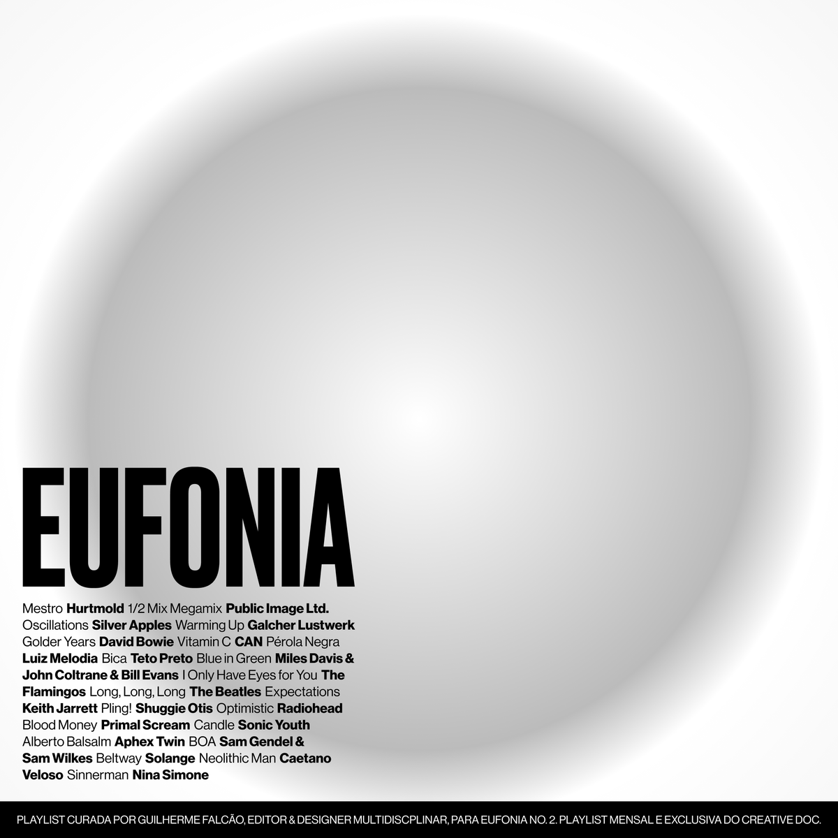 creativedocco's tweet photo. Eufonia Vol. 2 está disponível! Convidamos @gueeefalcao para elaborar uma playlist que relaciona o tema design + música e o resultado está demais! Leia mais: https://t.co/jI9ZzAfjyl https://t.co/8OO7fzu3yB