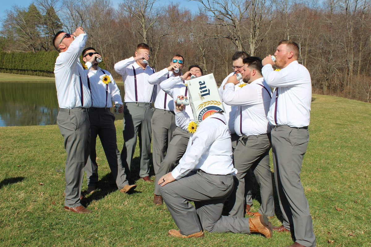 Man <a href="/MillerLite/">Miller Lite</a> and <a href="/lukecombs/">Luke Combs 🎤</a> if you guys don’t reply back to this photo I don’t know even know what to say!! This was my wedding this Saturday March 27th!