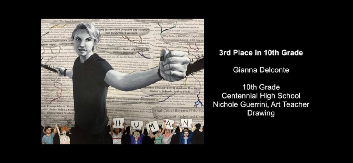 wcsCHSng's tweet photo. Congratulations to Gianna DelConte for winning 3rd place in the 10th grade division of the MTRSAE at Lipscomb! So proud of this cougar artist! @wcsCHS #proudteacher https://t.co/Ph4AL6vobo