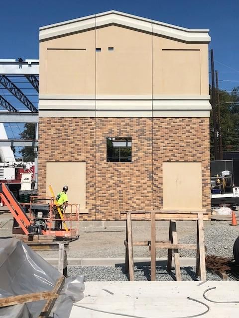 How We Make Our Precast:
After the panels get delivered to the job site, they are then erected. Our panels are sequenced to make setting the panels easier.