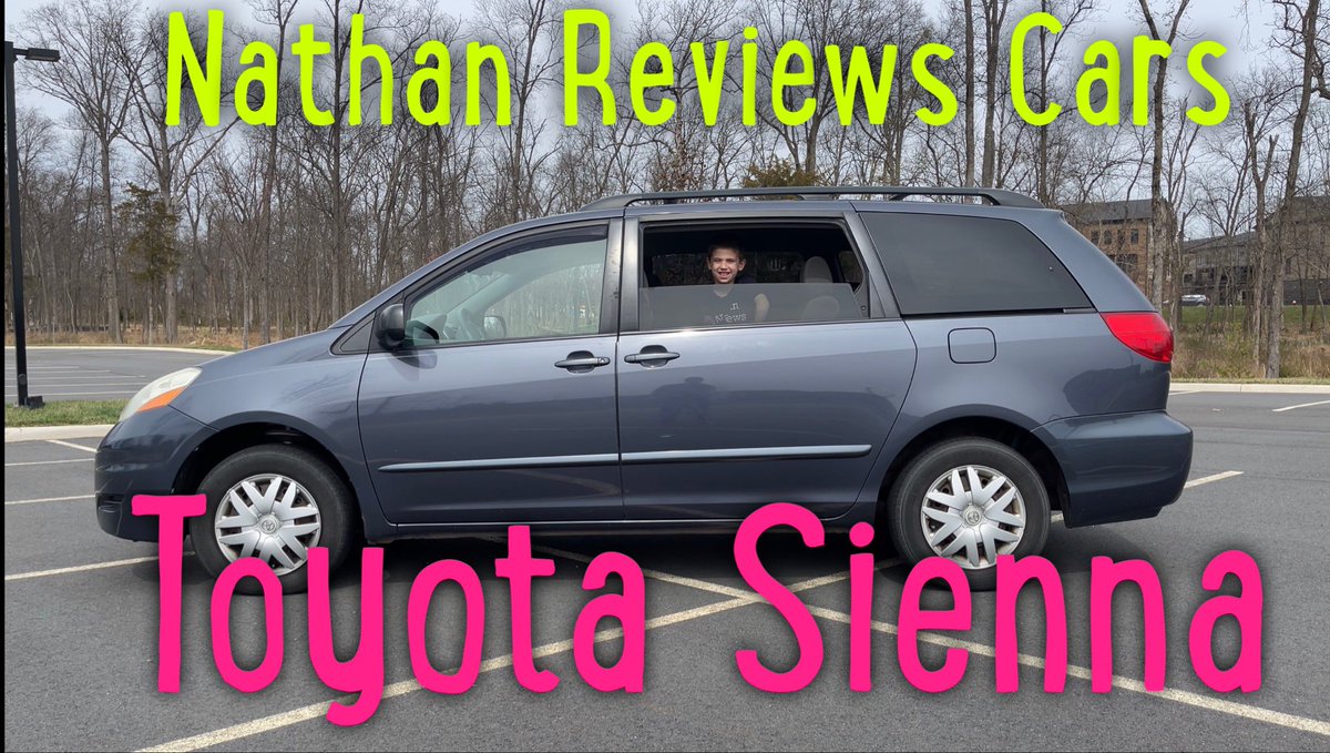 nathan_cars's tweet photo. Forget #musclecarmonday, it’s #minivanmonday in Nathan’s review of a 2006 @Toyota Sienna! The “land cruiser of minivans” https://t.co/HNfUz37dme #toyota #toyotasienna #carreview #youtube https://t.co/PKq93fUdKl