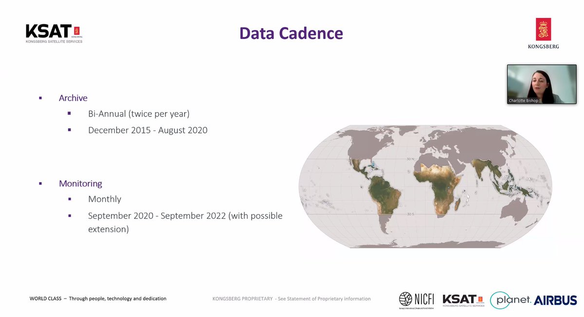 BzGEO's tweet photo. In the 1st presentation, @KSAT_Kongsberg's @Charliebishop84 gave an overview of the offerings from @ClimateForest's program w/ @PlanetLabs, which *you* can sign up for via: https://t.co/6JFqI2H0s5. #EOchat
https://t.co/j7hLOlyGCK https://t.co/OeC2kyCHtq