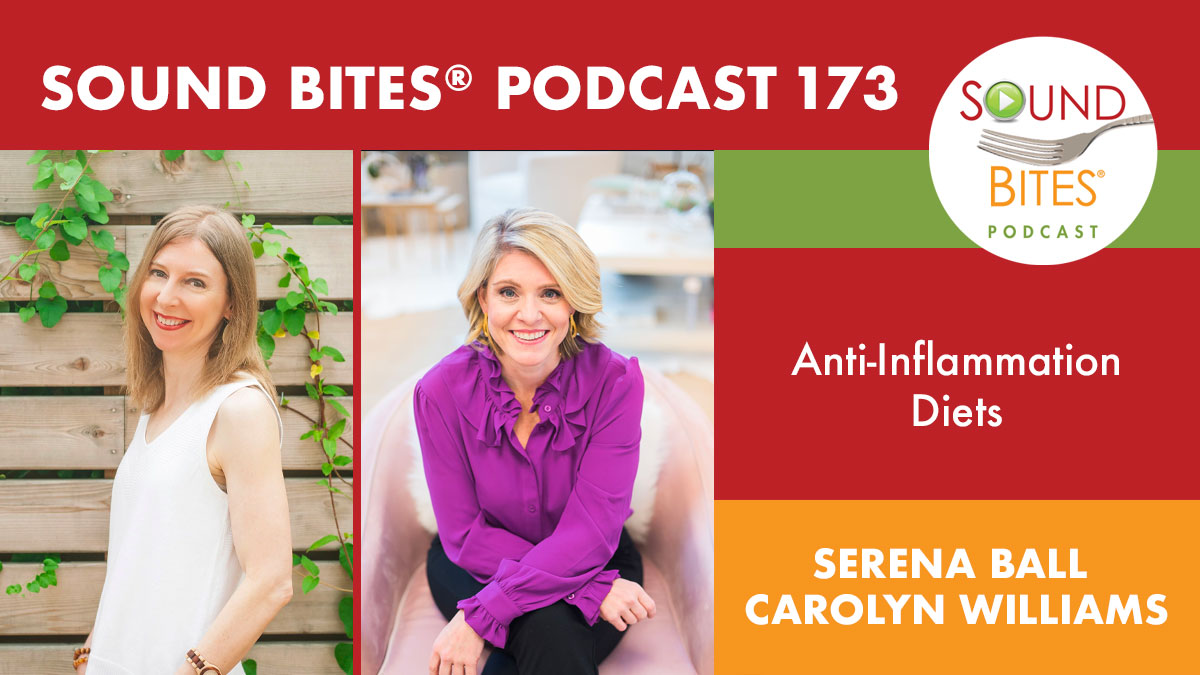 ICYMI - tune in to learn about inflammation, what causes it and the relationship between food and inflammation, plus tips &amp; recipes for anti-inflammatory eating/lifestyle!
SoundBitesRD.com/173 
<a href="/tspcurry/">Serena Ball MS, RD</a> <a href="/eatrightPRO/">eatrightPRO</a>  #NationalNutritionMonth #cookbooks #MondayMotivaton
