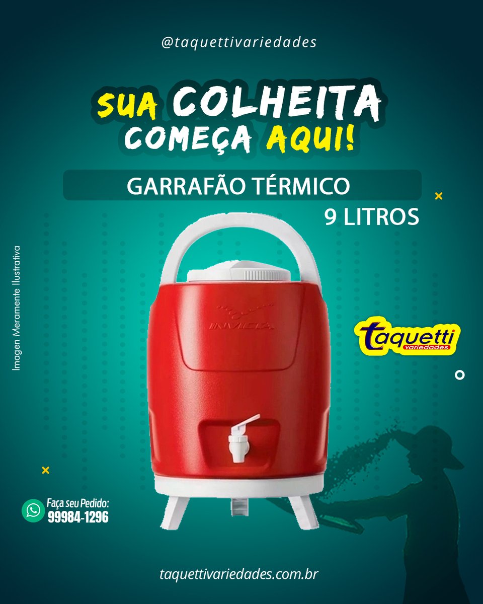 TaquettiVaried1's tweet photo. Garrafão Térmico
.
Sua Colheita começa aqui😉☕
.
🔀📱27 99984-1296 - 3264-7500
🔀 https://t.co/vf3BikgXzP
.
.
#colheita Cafeicultor #cafe #agricutura #verão #Casa #variedades #ferramenta #lazer #construção #Linhares #Sooretama #RioBananal #Taquetti https://t.co/sdhdclZV6c