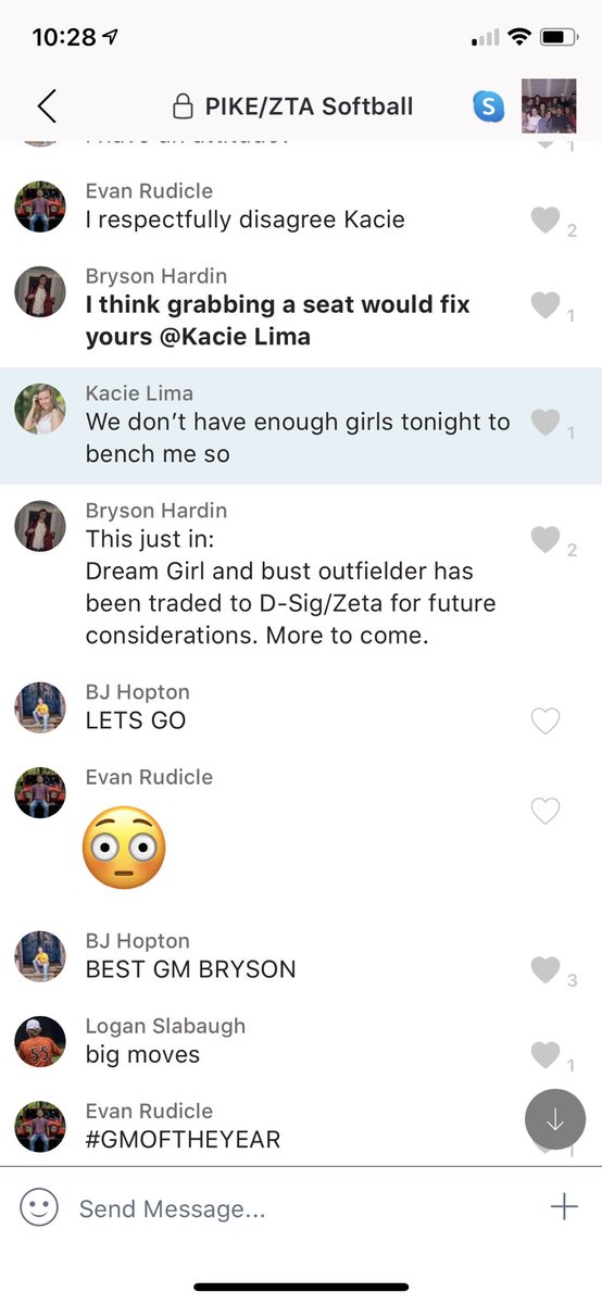 Tell me your softball team hates you without saying your softball team hates you. I’ll go first: