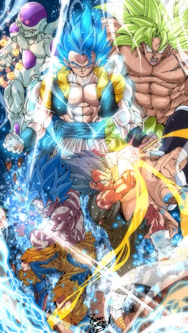 『ドラゴンボール超ブロリー』
←リメイク前リメイク後→
もうね。リメイク前の絵はね。出す前はこれは格好良いからめっちゃ伸びると思って出したんですよ!全然でしたけど笑、…恥ずかしい話ですw今見たらゴジータと悟空酷い?めちゃくちゃ気合い入れて描き直して正解でした!ただブロリーが心残り… 