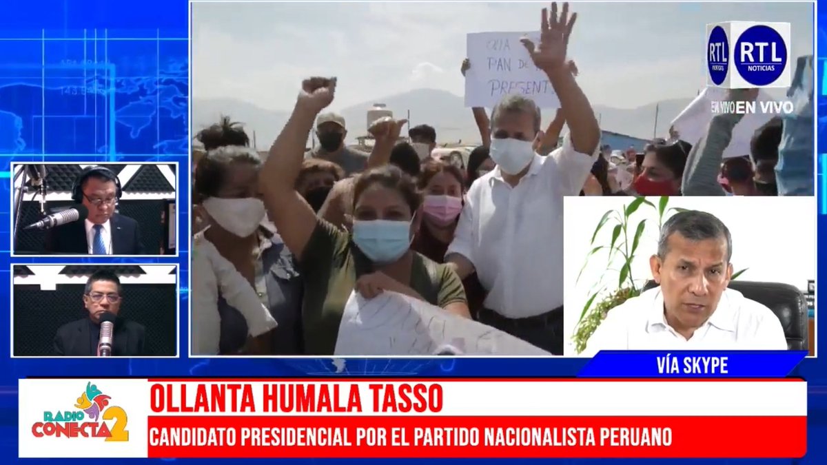 OllantaTv's tweet photo. "En el tema de #Salud, lo que nosotros haríamos primero es el tema de vacunación" - #OllantaHumala 👉🏼 EN VIVO https://t.co/WwU9St5qOw https://t.co/YeFROuLBST