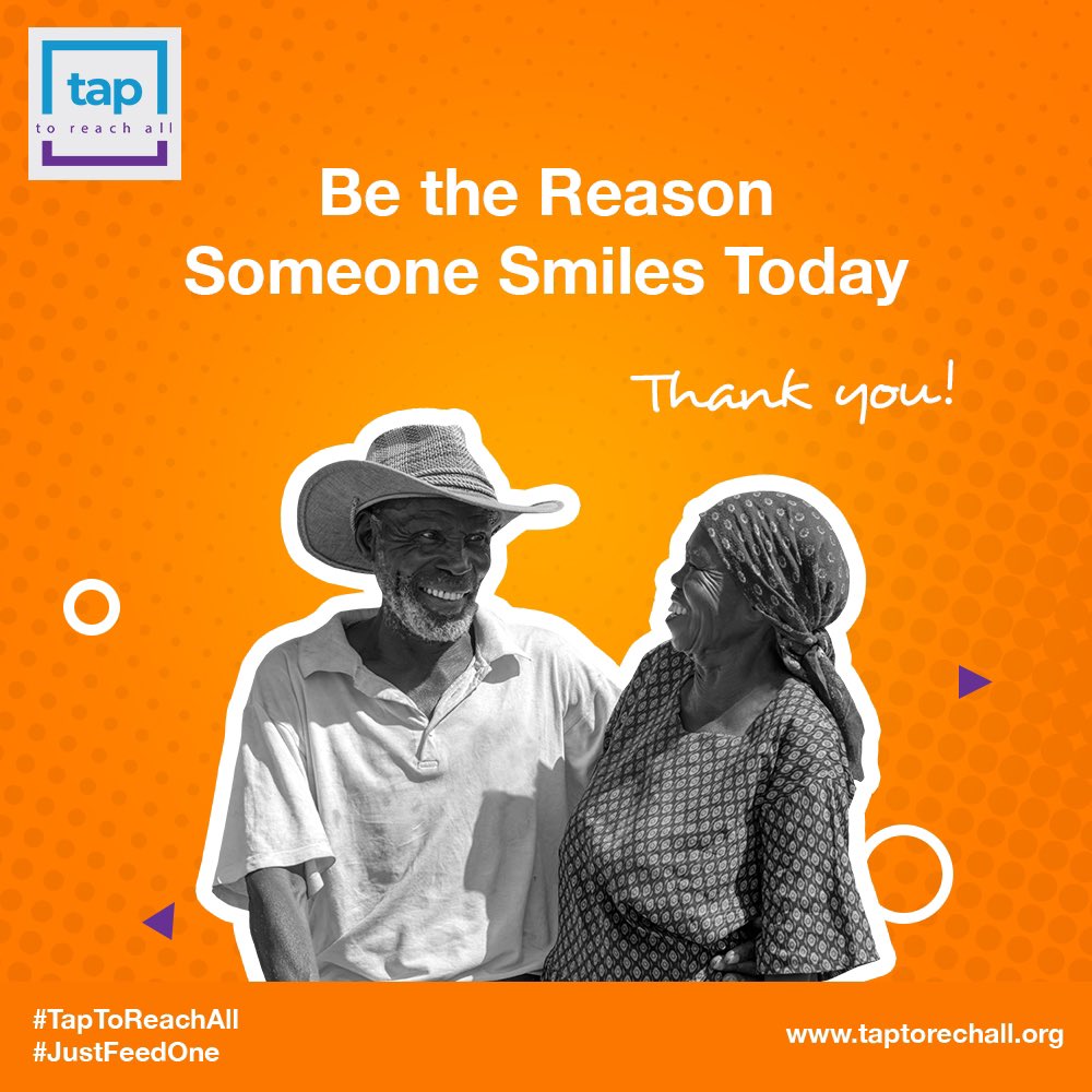 When the world is unkind, be the reason someone smiles today.

Visit taptoreachall.org/donate 

#Goal2 #ZeroHunger

#taptoreachall 
#sustainabledevelopmentgoals #Africa #zerohunger #poverty #stophunger 
#nutrution  #foodsecurity #sdgs #collaboration #sustainability