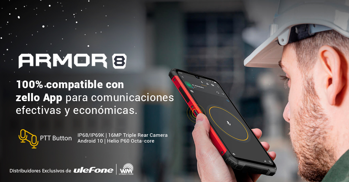 wmmobile's tweet photo. #RuggedSmartphone #Armor8 Implemente un sistema de comunicación fácil y eficiente con el  botón personalizable (PTT) para acceso directo a funciones o aplicaciones favoritas.

#SeguridadPrivada #SeguridadyVigilancia  #OperaciónEnCampo #IndustriaTI #PushToTalk  #ZelloApp https://t.co/3vicPSrcU7