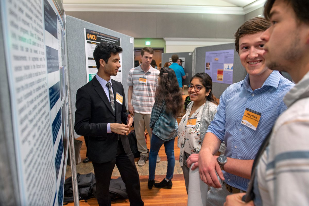 VCUUROP's tweet photo. Call for presentations: @VCU Virtual Symposium for Undergraduate Research!  Each student presenter will have their own webpage with research abstract, video presentation, and interactive comment section.  Deadline for submissions is April 12. More at: https://t.co/7oIS0b4TiV https://t.co/sABU4wuvEI