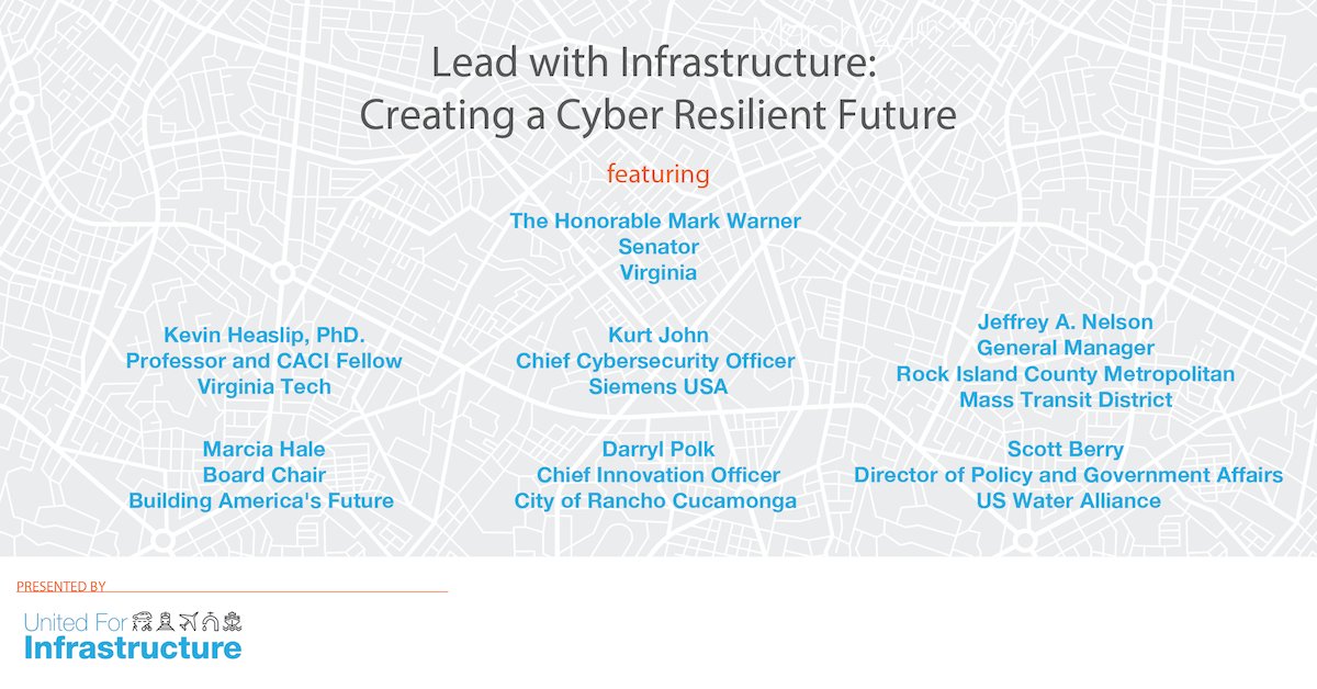 CandidateForum's tweet image. Join Senator Warner on Wednesday to Learn the Latest on Infrastructure Cyber Security - mailchi.mp/unitedforinfra…
