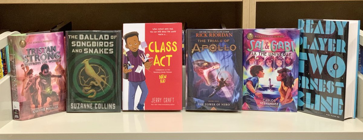 GorzyckiLibrary's tweet photo. Ready for the next book in your favorite series?  Come check it out at the GMS Library!  #gmstigersread https://t.co/HhPJLzsb2k