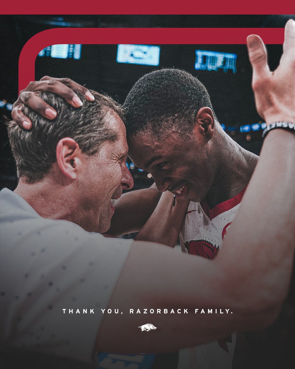 Even with all the obstacles this year presented, we felt the support of the whole Razorback family. Can't wait until we're back in a full Bud Walton with y'all.