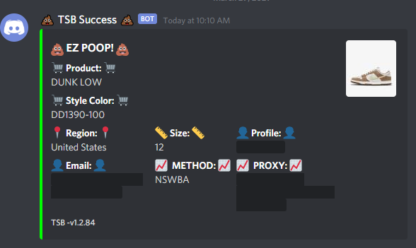 456Kix's tweet photo. Nike Dunk Low Medium Curry

Bots: @The_Shit_Bot 
Proxies: @chironproxies
Servers: @10xServers Barametal
Cookgroups: @WN_Success @CarbnIO @heat_notify @DaddysHouse_ @Soleus 
Accounts: @AndroxySNKRS Catch-Alls
Checkouts: 1 https://t.co/6LDPhA4T6e