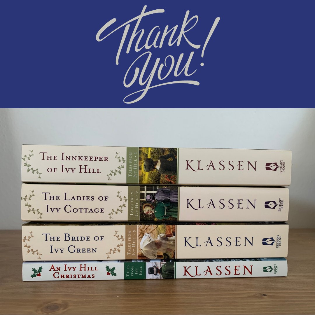 grace_redeeming's tweet photo. A huge thank you to Julie Klassen! Julie sent a complete set of her Ivy Hill Series Books as a gift for the ladies in our home to enjoy.  We encourage you to learn more about Julie and her books through her FB page.
https://t.co/3qaVnCn8vT https://t.co/fqTgqLw2Xr