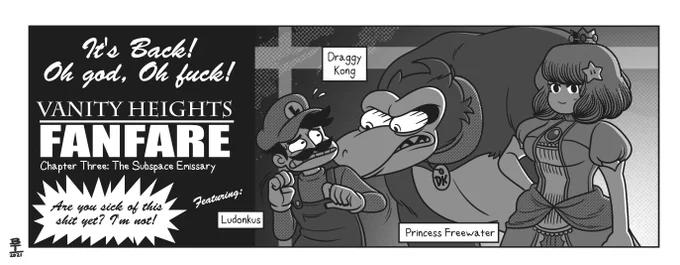 It's time for this year's round of Vanity Heights Fanfare! Doing things a bit differently this year and putting a bunch of comics into single tweets to make the uploads less annoying. 