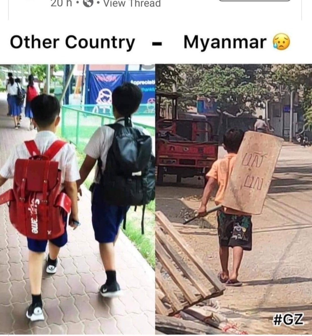 los_sai's tweet photo. When injustice becomes law, resistance becomes duty. 

Support #FrontLineHeroes. 
Support Federal Democracy. 

#WhatsHappeningInMyanmar https://t.co/IMmUbpNnuK