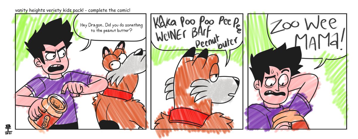 It's time for this year's round of Vanity Heights Fanfare! Doing things a bit differently this year and putting a bunch of comics into single tweets to make the uploads less annoying.