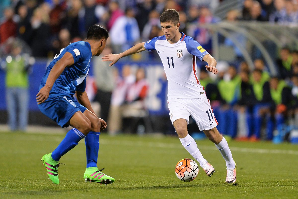 GeoFoot1's tweet photo. 🗓 OTD in 2016, Christian Pulisic made his debut for the 🇺🇸 United States Men's National Team in a World Cup qualifier against Guatemala 💥 https://t.co/8WaipG3YFP