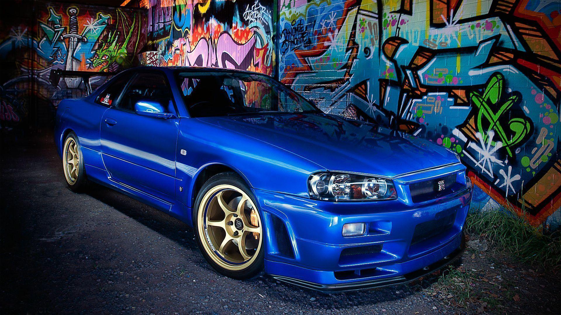 WallPaper de Carro Diário on X: Wallpaper 12 ( computador ) Nissan Skyline  r34  / X