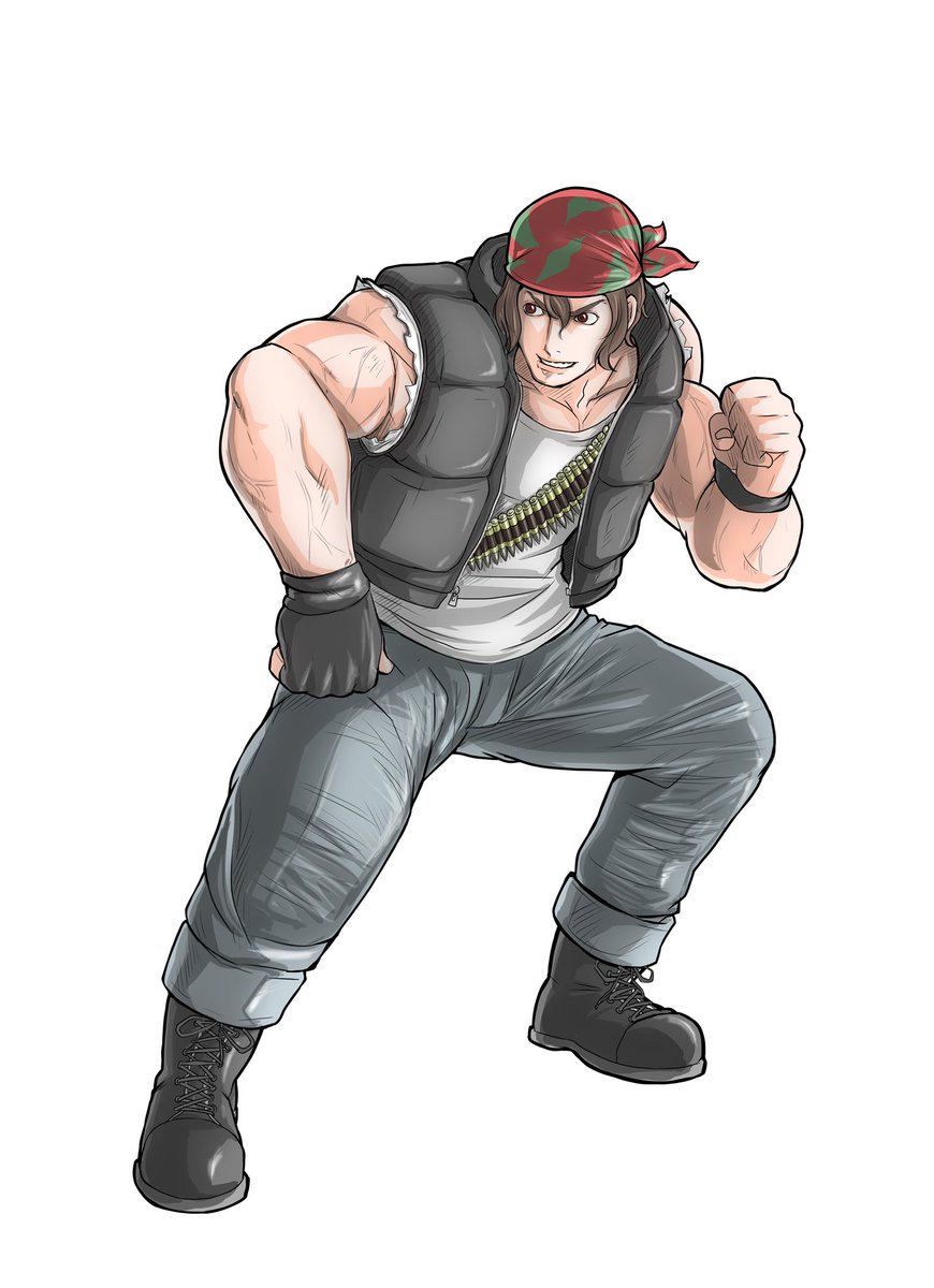 Kofas Rocoporo On Twitter 95ラルフ完成 ラルフが漢キャラだと一番好きだ なのに手袋が逆だった 2p側という事で Kof ラルフ