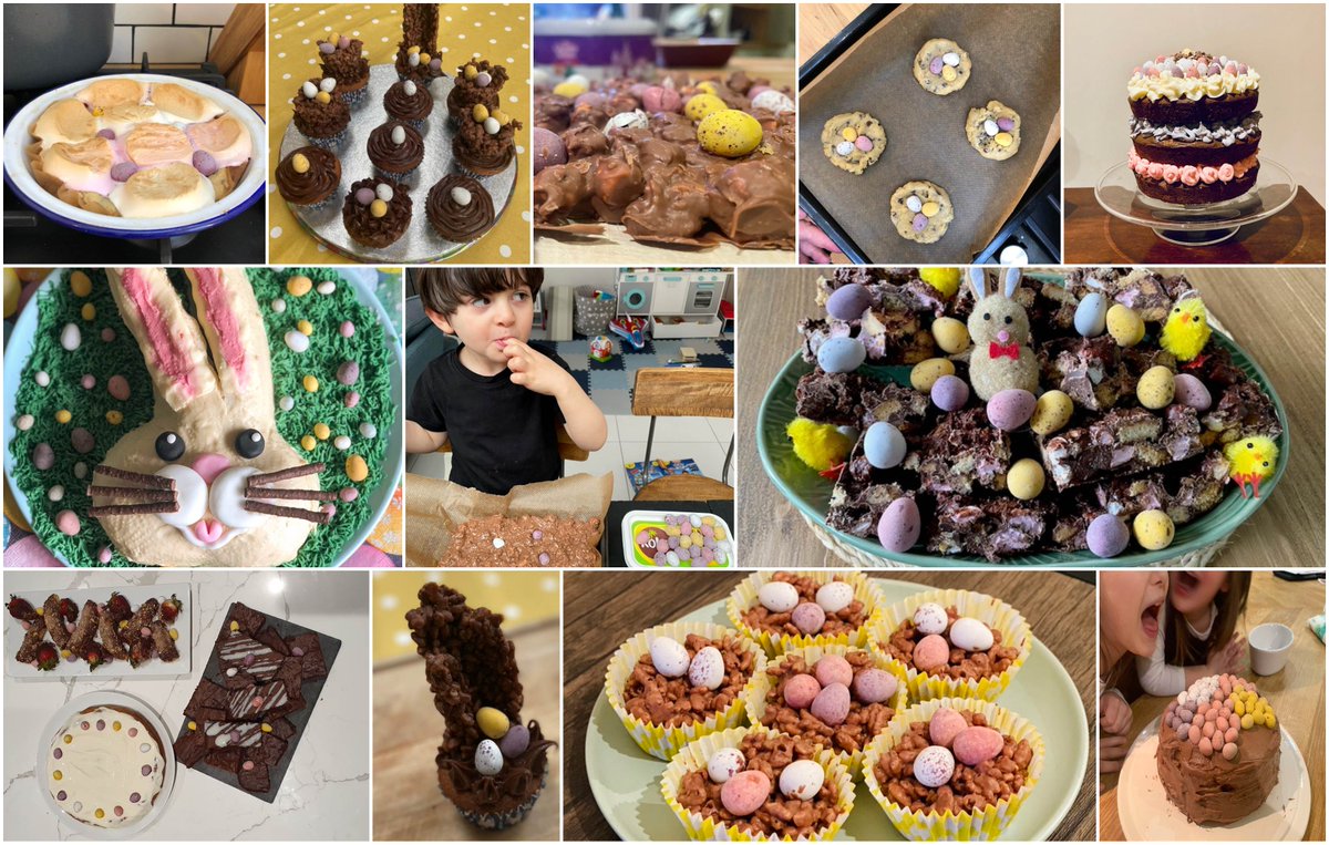 To celebrate the new <a href="/cadburyuk/">Cadbury UK</a> Mini Eggs Cookbook we ran a team Mini Eggs Bake Off with eggs-cellent results. If only we were in the office to eat them! #Easter #baking