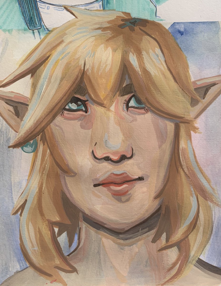n3koyello's tweet photo. i wanted to give him a scar but i forgot 😀 #link #botw #botwfanart https://t.co/1kYCSps4UW