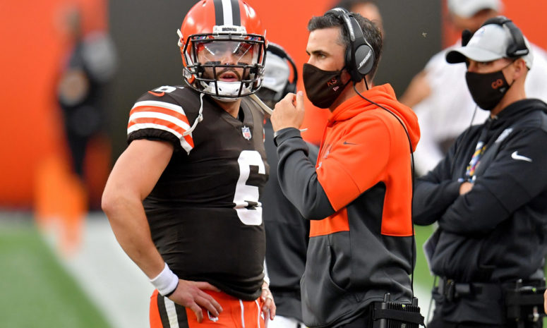 karnsies817's tweet photo. Hue Jackson "I didn't spend a lot of time with Baker Mayfield. We had a QB coach and a coordinator."

Kevin Stefanski: https://t.co/y6CZIvxms9