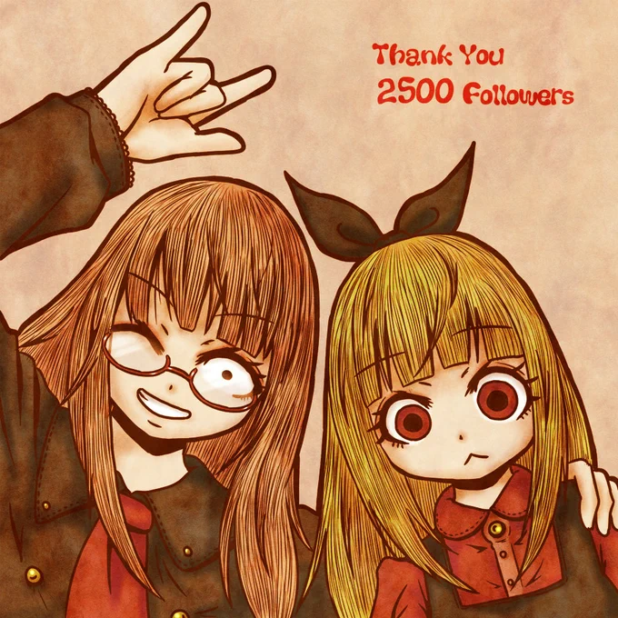 #みなさん去年の今頃はどんな絵描いてましたか
真面目なご挨拶と絵チャの友人(のキャラ)を
ネタにした酷いイラスト描いてたwww

こんなんやってるから、Vtuberみたいにチヤホヤしてもらえないんだなぁ……w
自覚はあるからあまりいじめないでください(';ω;`)?

でも私は友人(のキャラ)はいじめます❤ 