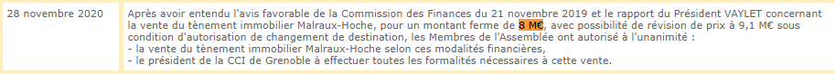pabouger's tweet photo. Dites,

Si #Grenoble préempte (rachète) les bâtiments de la CCI pour 8 M€ (d'argent public) seront-ils laissés à l'abandon pendant 8 ans ?

#CMGrenobe #Esmonin https://t.co/KJWpkZkDhH
