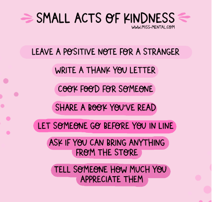 Start the week off right with a small act of kindness! What have you done to make someone's day? Let us know in the comments!