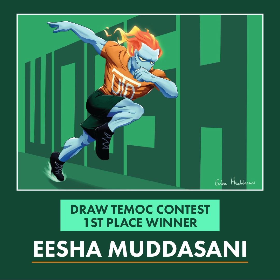 UTDAuxiliarySvs's tweet photo. Congratulations to the winners of the UTD Tech Store’s Virtual Draw Temoc Contest!
1st: Eesha Muddasani
2nd: Zainab Anwar
3rd: Beryl Kinsey
We love their renditions of Temoc! WHOOSH! ☄️ #utdtechstore #drawtemoccontest @Official_Temoc @UT_Dallas https://t.co/RCArGlFG9j