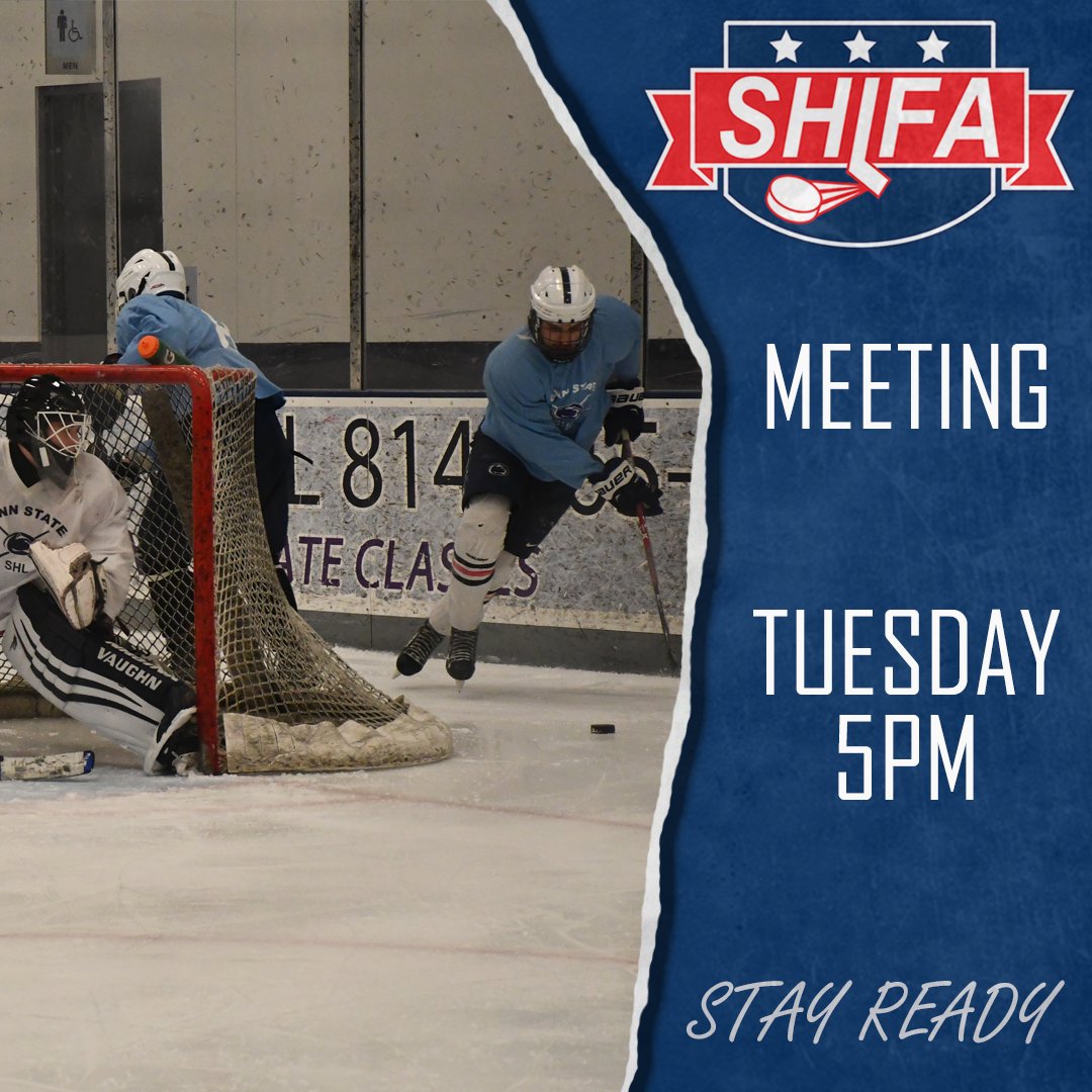 SHLFA_PSU's tweet photo. Join us at 5PM this Tuesday (3/30) for the next SHLFA meeting! The Zoom link will be sent via email, so if you have not joined our email list yet, drop us a message. We hope to see everyone there!

(📸Alex Beaver)

#stayready #weare #SHLFA #pennstate #hockeyvalley #pegula https://t.co/Hcs2lOYy2j
