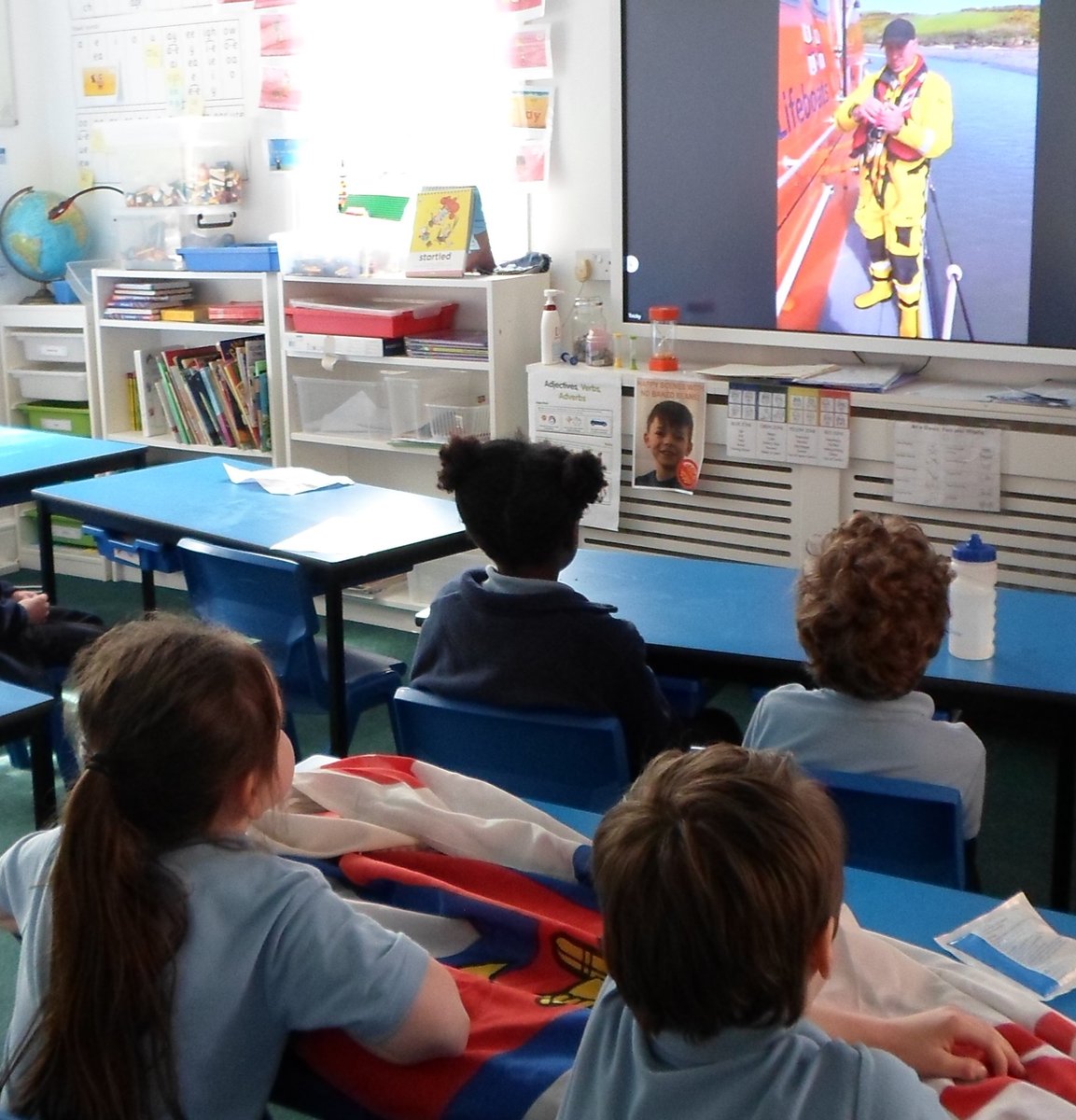 GriffinHouseSch's tweet photo. A huge thank you to @RNLISalcombe for their live, virtual lifeboat tour today. It brought our history topic about Grace Darling to life. Thank you for all that you do. #GHSFormII #GHSCoreValues https://t.co/0jIUYopXId
