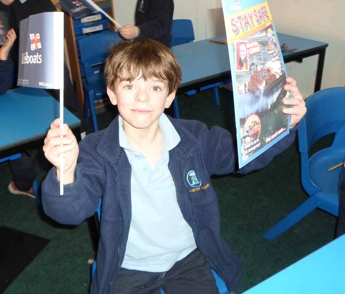 GriffinHouseSch's tweet photo. A huge thank you to @RNLISalcombe for their live, virtual lifeboat tour today. It brought our history topic about Grace Darling to life. Thank you for all that you do. #GHSFormII #GHSCoreValues https://t.co/0jIUYopXId