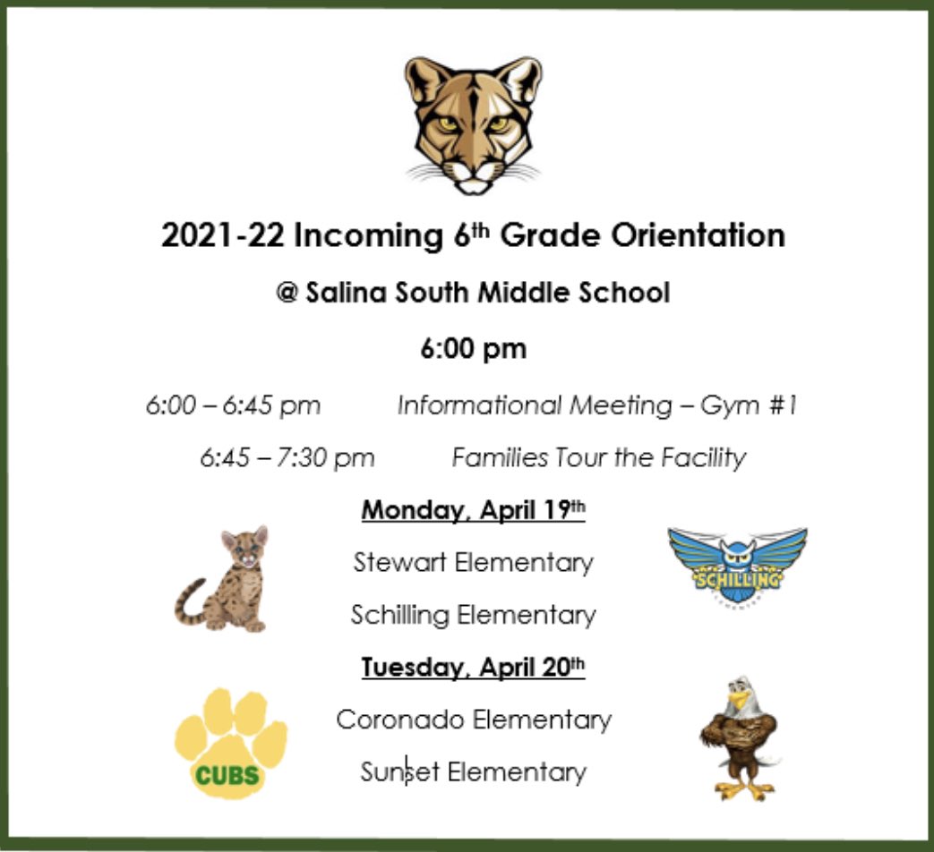 6th Grade Orientation