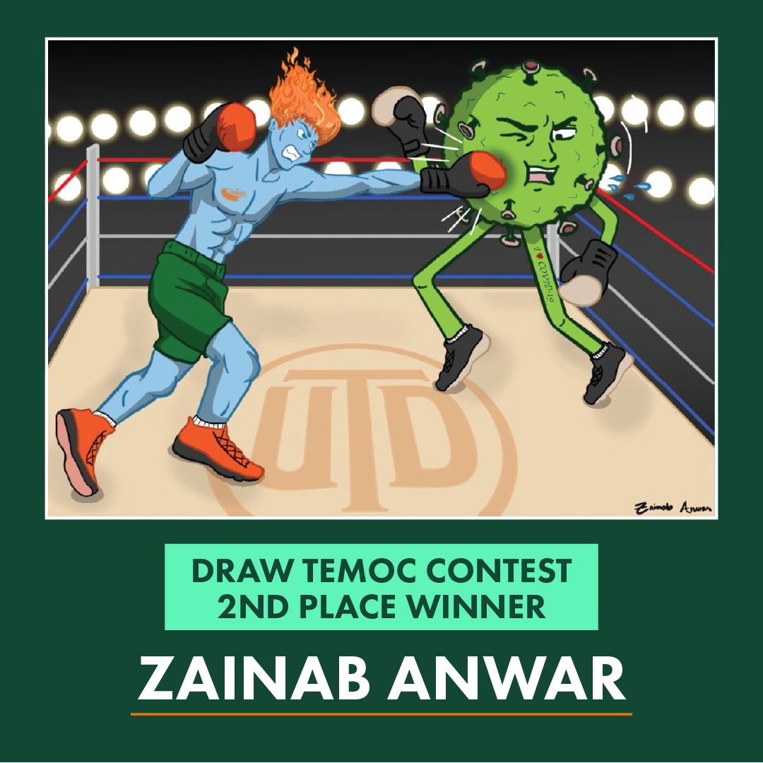 UTDAuxiliarySvs's tweet photo. Congratulations to the winners of the UTD Tech Store’s Virtual Draw Temoc Contest!
1st: Eesha Muddasani
2nd: Zainab Anwar
3rd: Beryl Kinsey
We love their renditions of Temoc! WHOOSH! ☄️ #utdtechstore #drawtemoccontest @Official_Temoc @UT_Dallas https://t.co/RCArGlFG9j