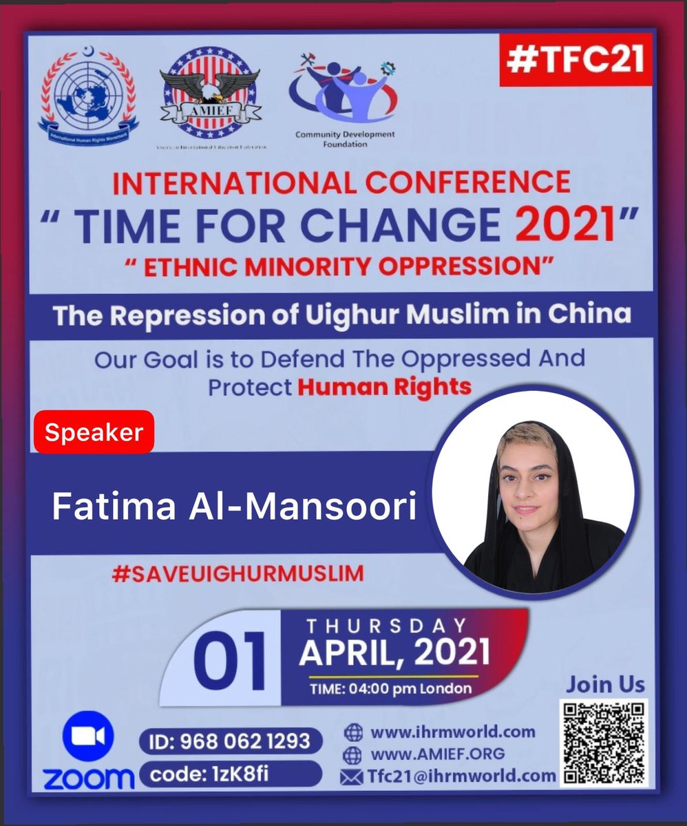 mansoori_fatima's tweet photo. I'll be speaking at the International TIME FOR A CHANGE conference to shed light on Ethnic Minority Oppression, I'll share my experience at the Rohingya refugees camps, they're experiencing tragic times due to the terrible fire that broke out in the camps #LeaveNoOneBehind
#TFC21 https://t.co/EUZqptBEQ3