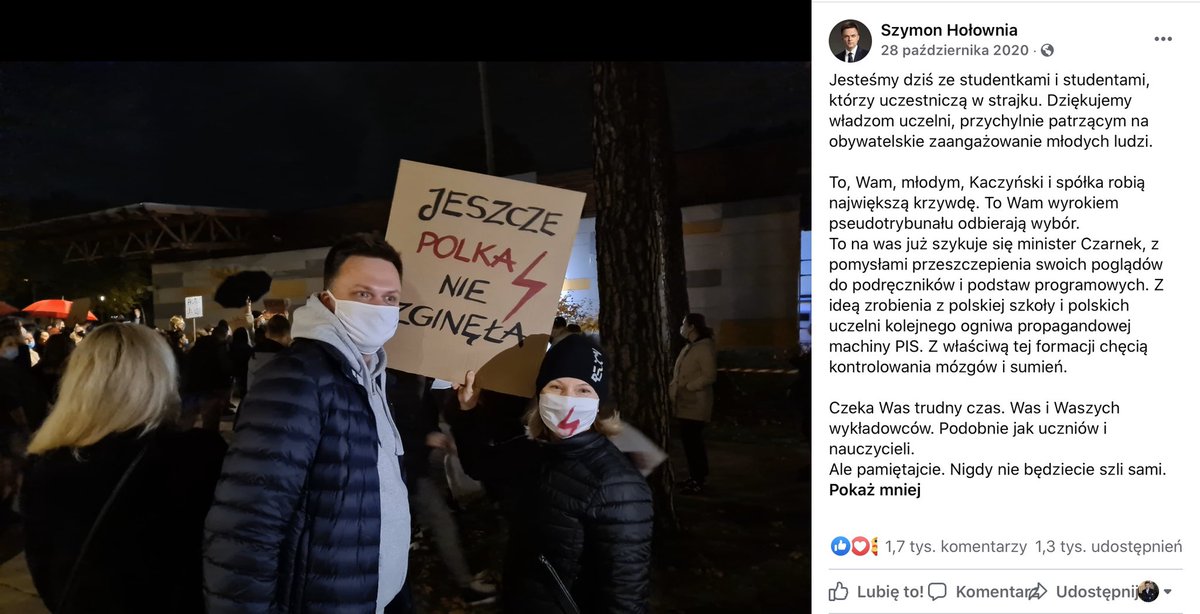 LukaszSchreiber's tweet photo. Dziś p. @szymon_holownia u red. @BeataLubecka atakując rząd stwierdził np, że w kościołach powinno być max 5os: troska o piąte przykazanie.

28 X przy 19k zarażonych poszedł na wielką manifestację proaborcyjną i wzywał innych.

Najbardziej przerażajace,że cel miał ten sam. https://t.co/NQcFtKAv7u