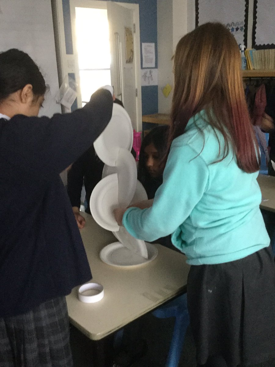 Mearns_Primary's tweet photo. Primary 6 are currently engaged in a paper plate STEM challenge.This challenge requires them to use their knowledge of engineering whilst building other key skills like communication, team work and perservance. @SmartSTEMs #collablsKey https://t.co/ToqRJlK2h2