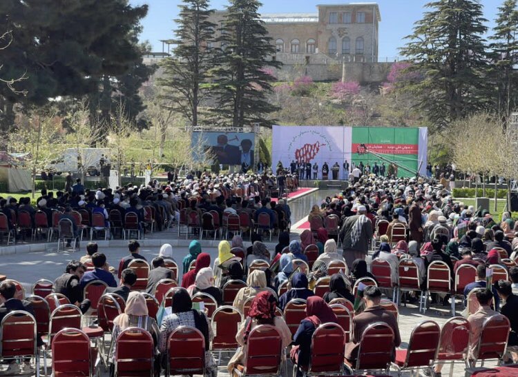 Reporterlyaf's tweet photo. .@RolandKobia, EU Special Envoy for Afghanistan: National Peace Gathering (NPG) is taking place in Kabul right now. A picture from the proceedings showing the people of #Afghanistan’s appetite for #ceasefire, #Peace and #inclusivity." #afghanistanpeaceprocess #ProtectionOfRights https://t.co/l4D9YolhPq