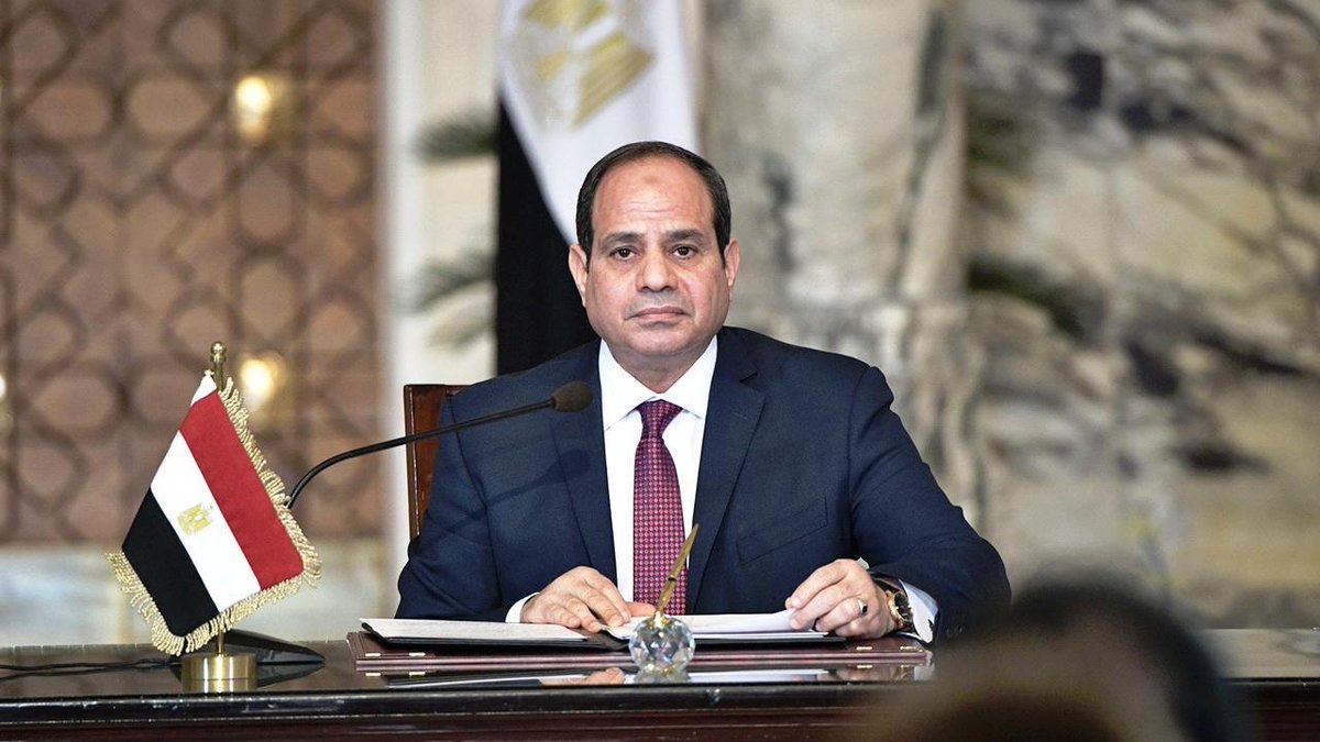 السيسي نجح المصريون في إنهاء أزمة السفينة الجانحة البيان القارئ دائما